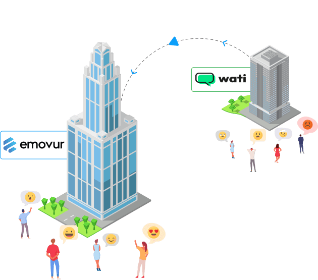 Happy customers choosing Emovur over Wati for WhatsApp marketing tools